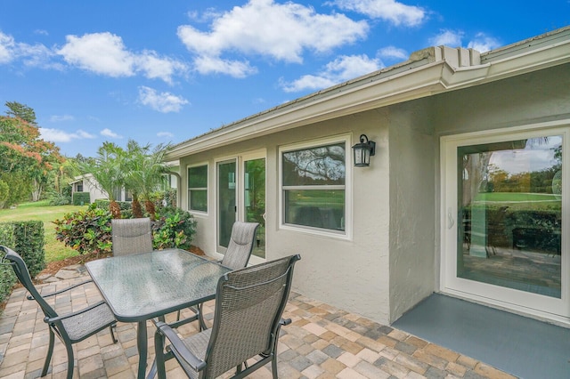 view of patio / terrace with outdoor dining area