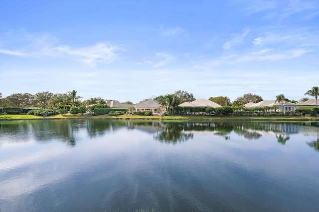 view of water feature