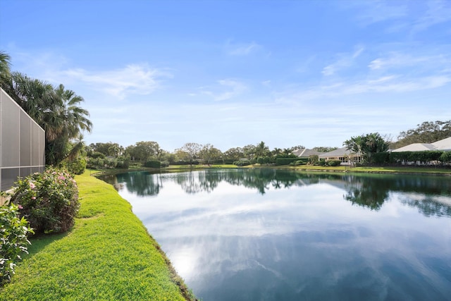 view of water feature