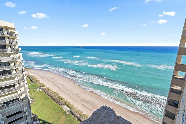 water view with a beach view