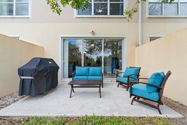 view of patio / terrace featuring area for grilling