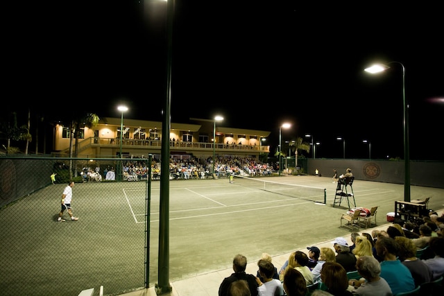 view of tennis court