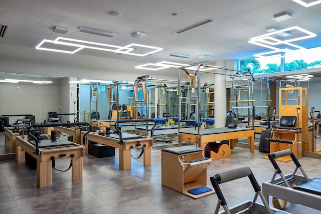 view of workout area