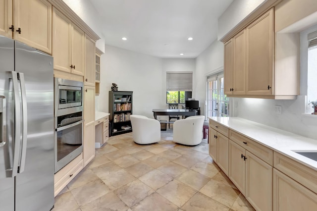 kitchen featuring appliances with stainless steel finishes