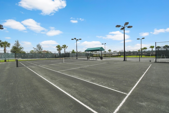 view of tennis court