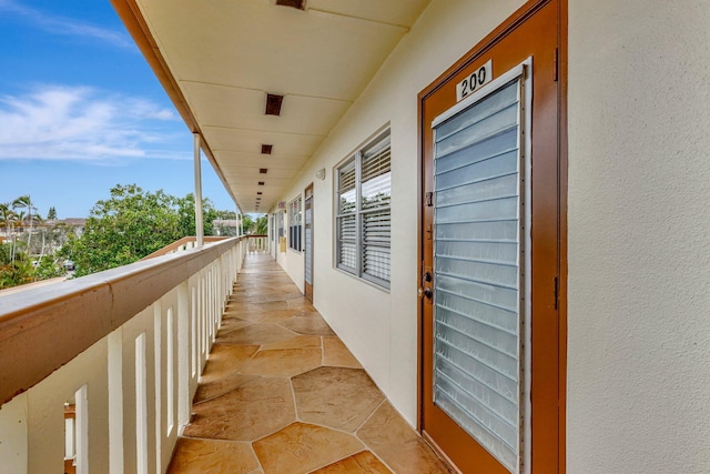 view of balcony