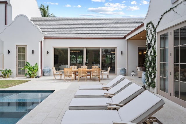 rear view of house featuring a patio area