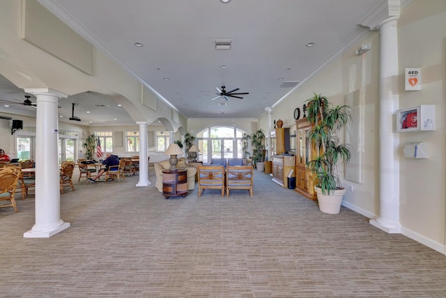 1 Harbour Isle Dr E Unit Ph2, Hutchinson Island, FL 34949 - lobby with crown molding and recessed lighting