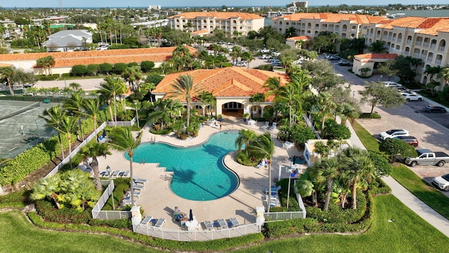 1 Harbour Isle Dr E Unit Ph2, Hutchinson Island, FL 34949 - bird's eye view of a pool