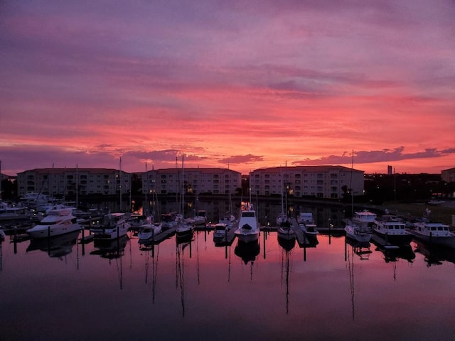 1 Harbour Isle Dr E Unit Ph2, Hutchinson Island, FL 34949 - water view with a boat dock