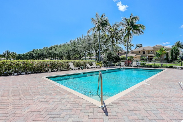 view of pool with a patio