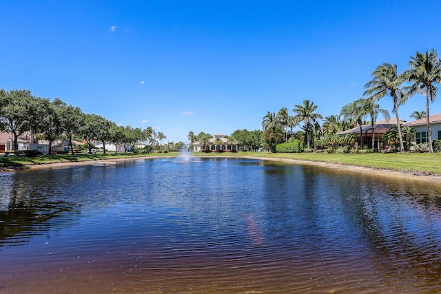 view of water feature