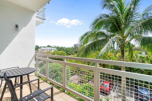 view of balcony