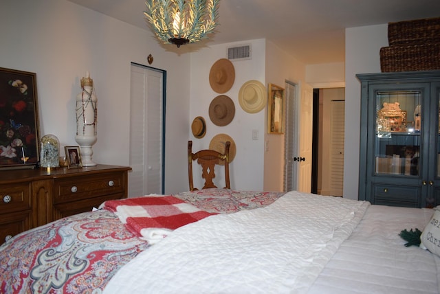 bedroom featuring a closet