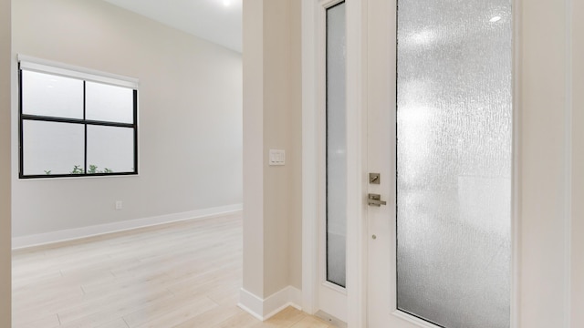 bathroom featuring wood-type flooring