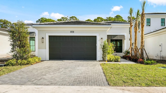 view of front of house featuring a garage