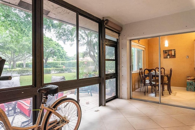 view of sunroom / solarium