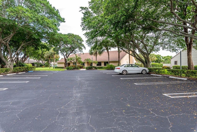 view of parking / parking lot