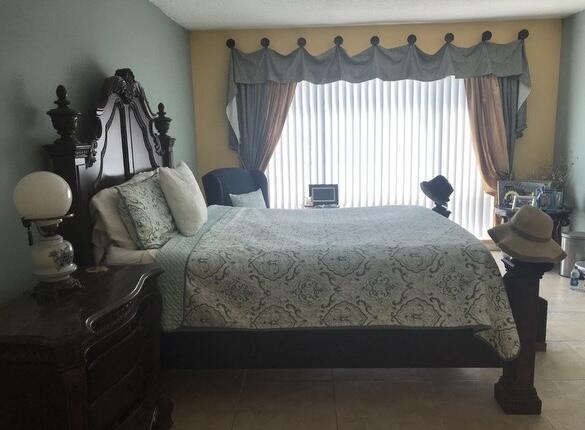 view of tiled bedroom