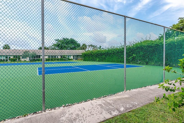 view of tennis court