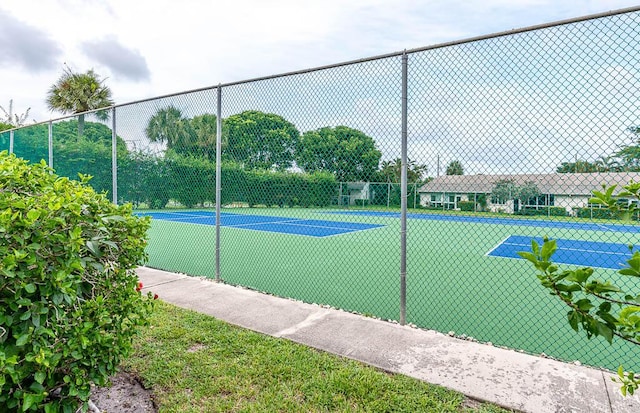 view of tennis court