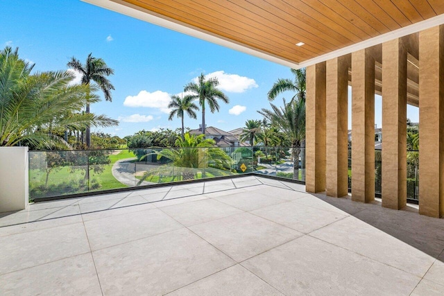 view of patio / terrace featuring a balcony