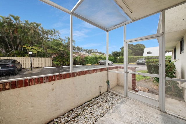 view of sunroom / solarium