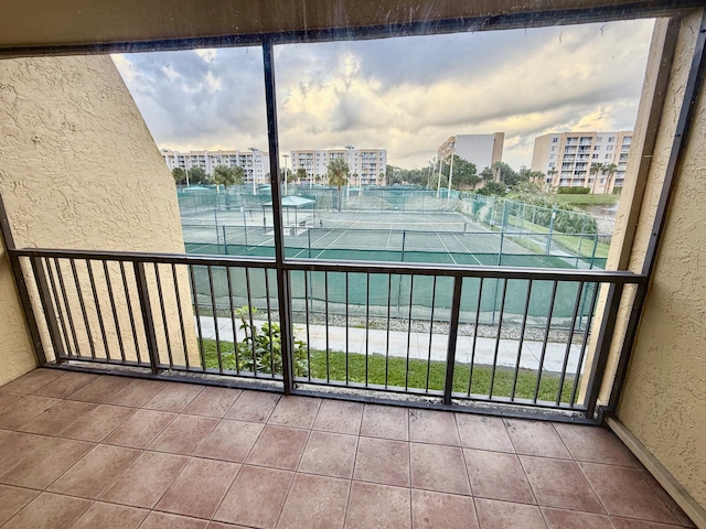 view of balcony