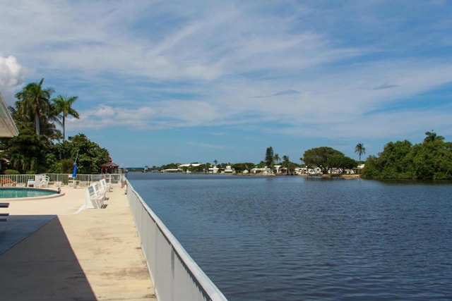 view of water feature