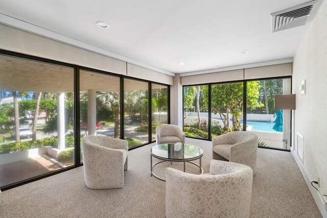 view of sunroom / solarium