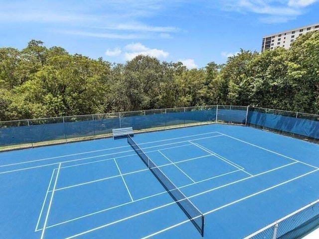 view of tennis court