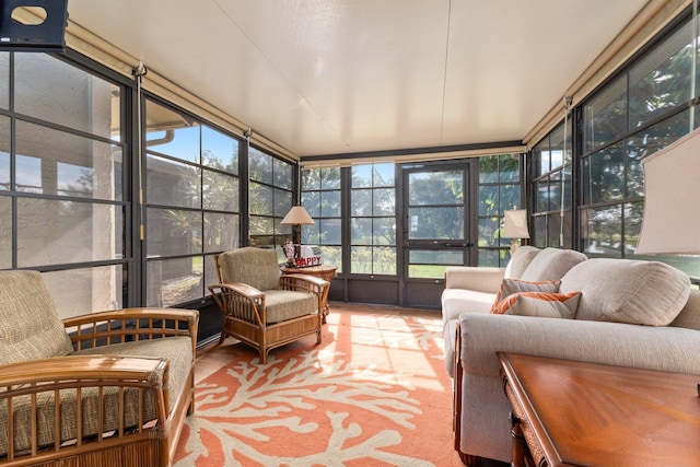 view of sunroom / solarium