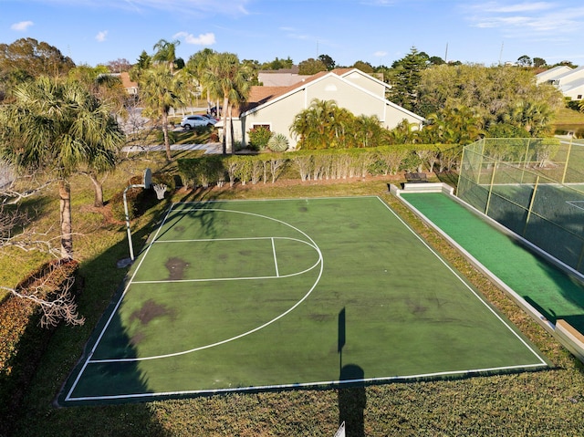 view of basketball court