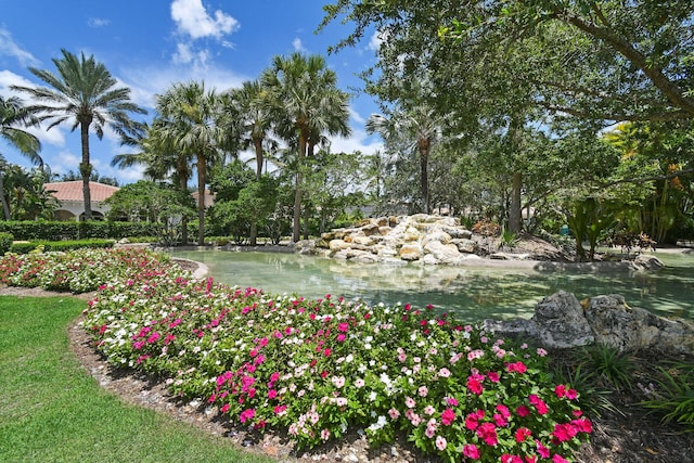 view of home's community featuring a water view