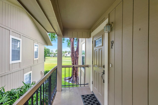 balcony with covered porch