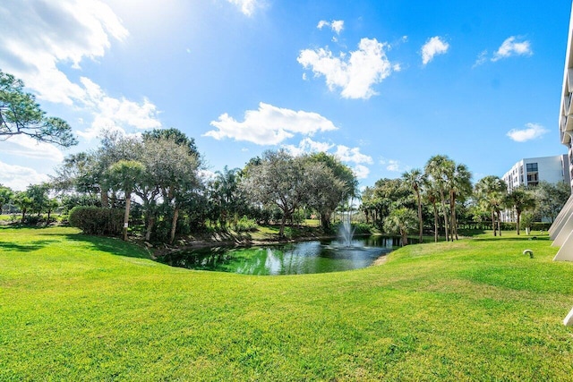 view of water feature