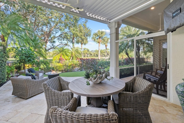 view of patio