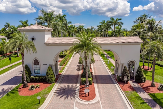 view of mediterranean / spanish house