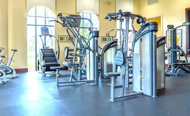 view of exercise room