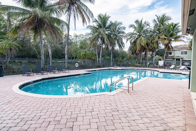 view of pool with a patio area