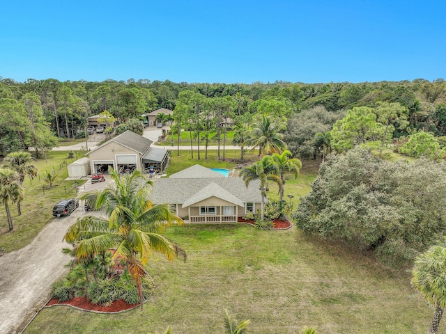 birds eye view of property