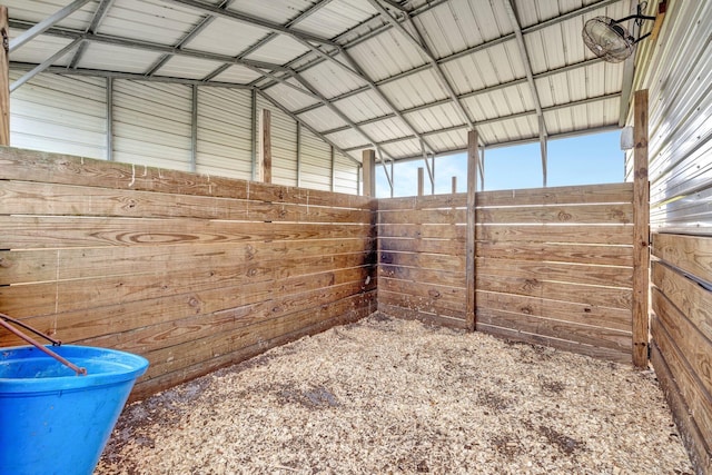 view of horse barn