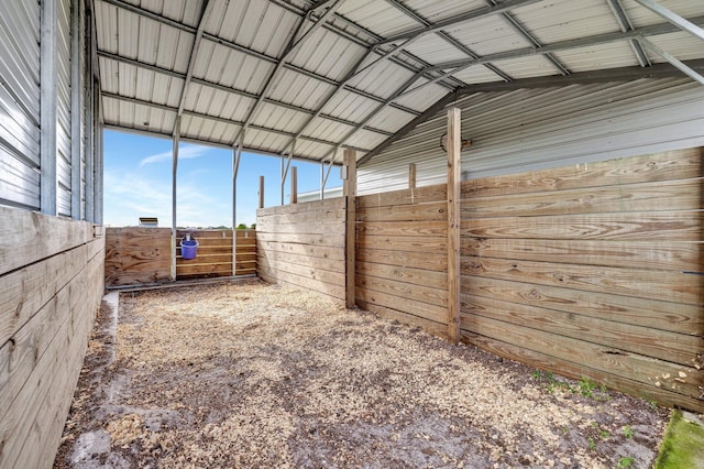 view of horse barn