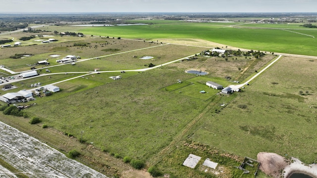 drone / aerial view with a rural view