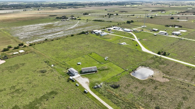 aerial view with a rural view