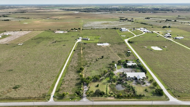 drone / aerial view featuring a rural view