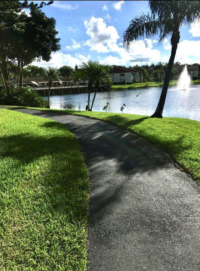 view of water feature