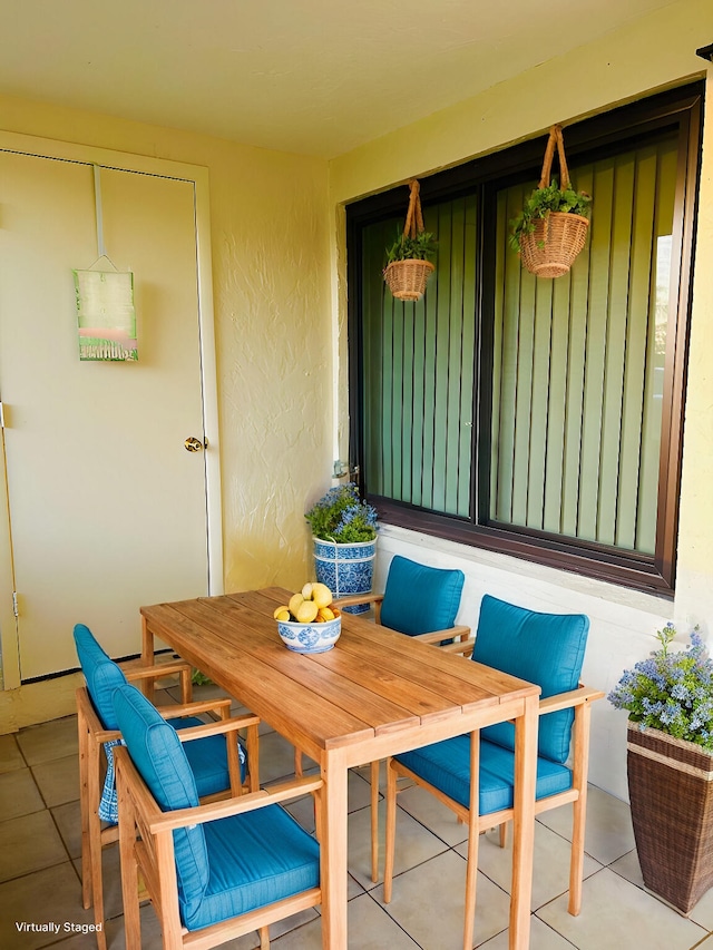 view of patio / terrace featuring outdoor dining space