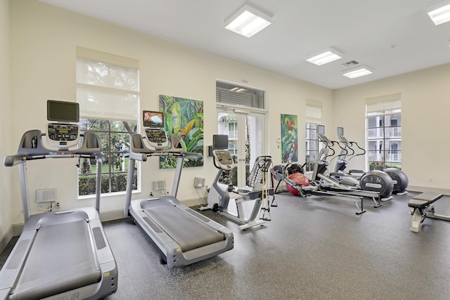 view of exercise room