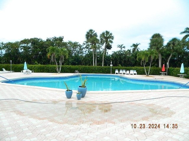 view of pool